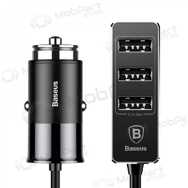 Carregador de carro Baseus CCTON-01 (4xUSB 5.5A) (preto)