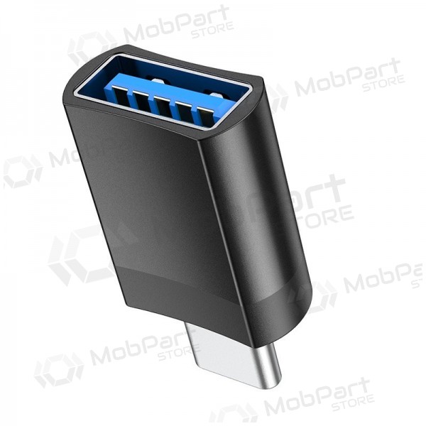 Adaptador USB-C Hoco UA17 USB-C para USB-A preto
