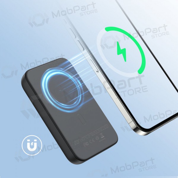 Bateria externa Power Bank Joyroom JR-W020 20W Magnetic Wireless 10000mAh preto Bateria externa Power Bank Joyroom JR-W020 20W Magnetic Wireless 10000mAh preto