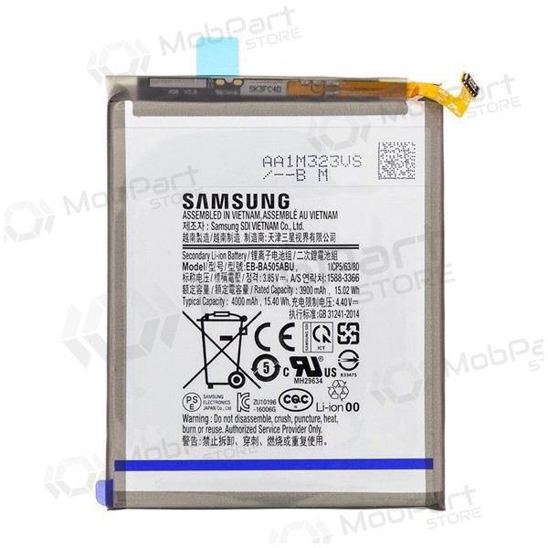 Samsung Galaxy A20, A30, A30s, A50, A50s bateria, akumuliatorius (original) Samsung Galaxy A20, A30, A30s, A50, A50s bateria, akumuliatorius (original)