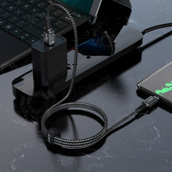 USB cabo Acefast C1-04 USB-A to USB-C 1.2m preto