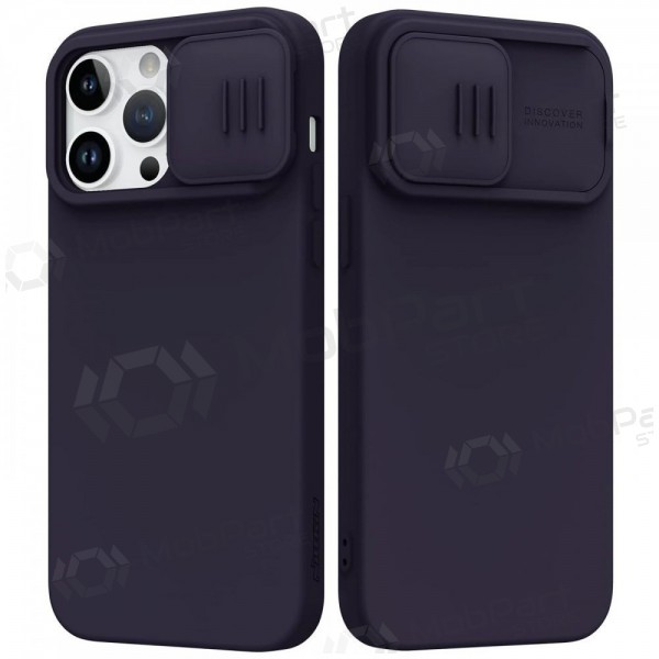 Apple iPhone 15 Pro capa „Nillkin Silicone“ (tamsiai roxo)