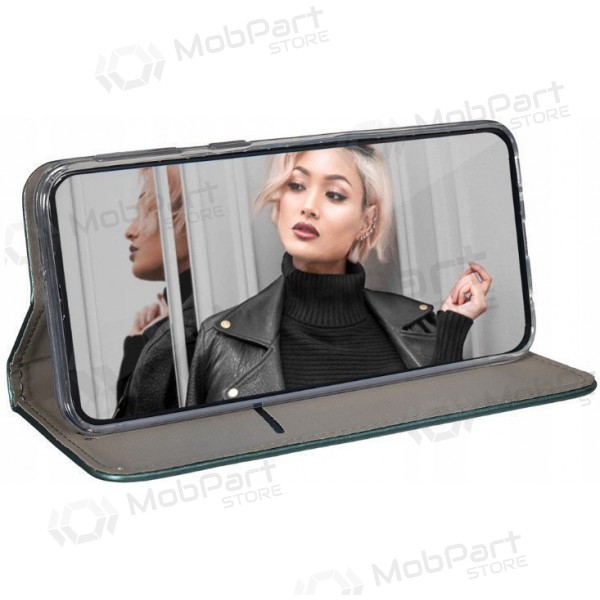 Samsung Galaxy A57 capa tipo carteira - Smart Magnetic (verde escuro)