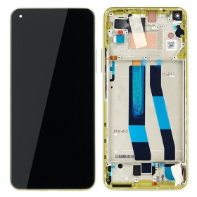 Xiaomi Mi 11 Lite 4G / Mi 11 Lite 5G ecrã (amarelo) (com moldura) (original)