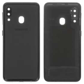 Samsung A202 Galaxy A20e 2019 tampa traseira da bateria (preto) (usado grade A, original)