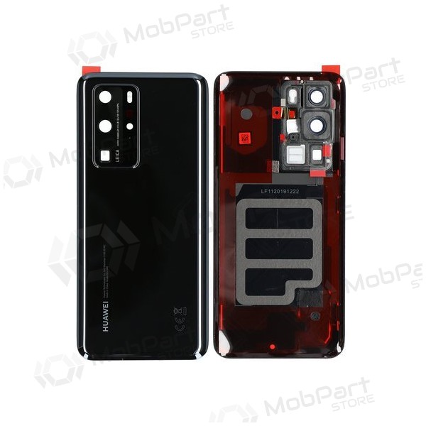 Huawei P40 Pro tampa traseira da bateria (preto) (usado grade C, original)