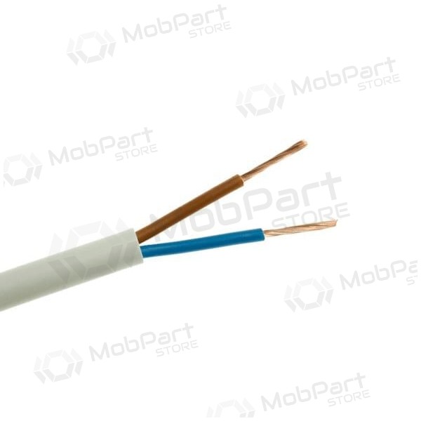 Cabo flexível Lietkabelis OMY 2x0.5 mm² de cobre PVC rolo de 100 m.