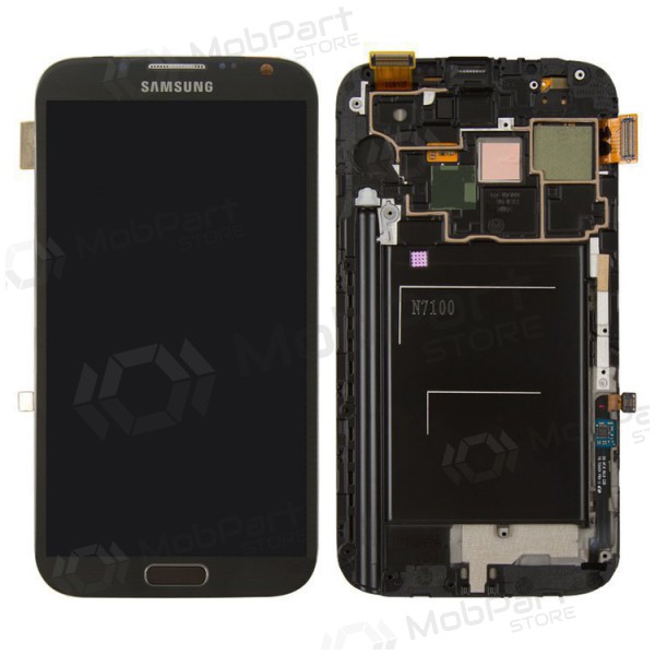 Samsung N7100 Galaxy Note 2 ecrã (preto) (com moldura) (service pack) (original) Samsung N7100 Galaxy Note 2 ecrã (preto) (com moldura) (service pack) (original)