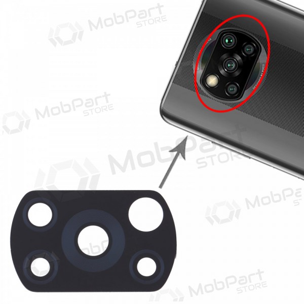 Xiaomi Poco X3 / X3 Pro / X3 NFC lente vidro da câmera