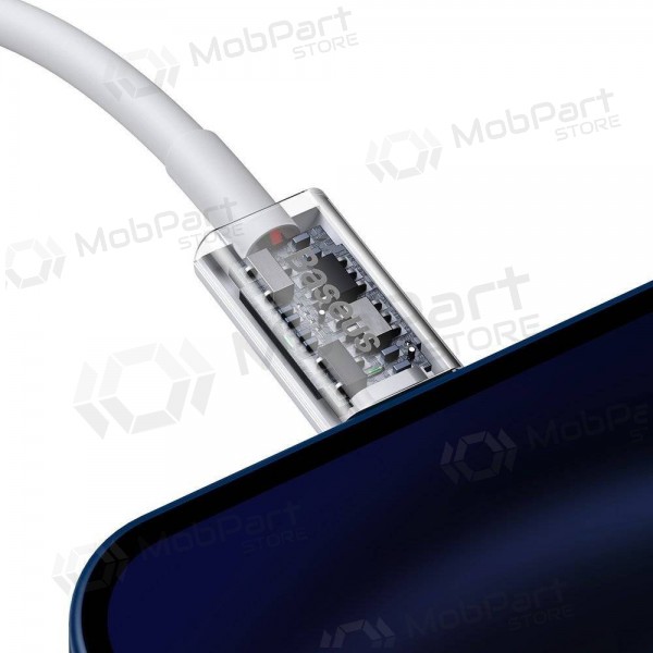 USB cabo Baseus Superior Type-C - Lightning PD 20W 1.0m (branco) CATLYS-A02