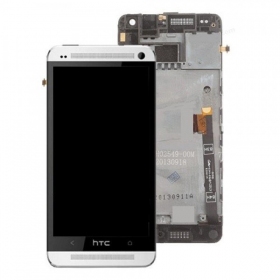 HTC One Mini ecrã (branco) (com moldura) (usado grade C, original)