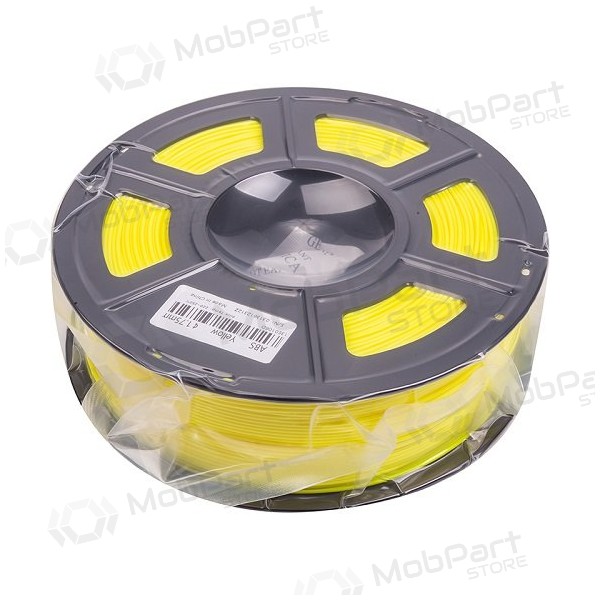 3D spausdinimo plastikas ABS, 1.75mm, 1kg, amarelo 3D spausdinimo plastikas ABS, 1.75mm, 1kg, amarelo