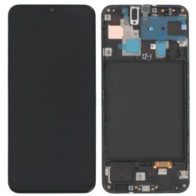 Samsung A305 Galaxy A30 (2019) ecrã (preto) (com moldura) (service pack) (original)