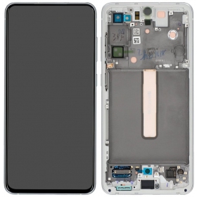 Samsung Galaxy S21 FE 5G ecrã (branco) (com moldura) (original)