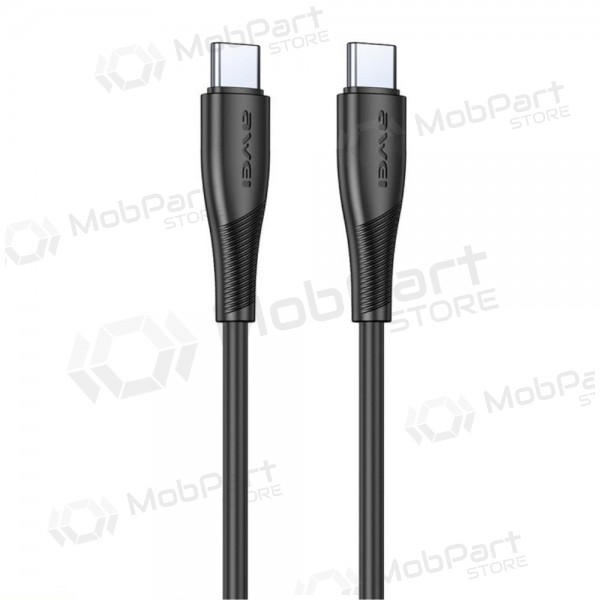 USB cabo Awei CL-182C USB-C to USB-C 1.0m preto