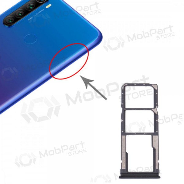 Xiaomi Redmi Note 8T SIM titular do cartão cinza (Moonshadow Grey)