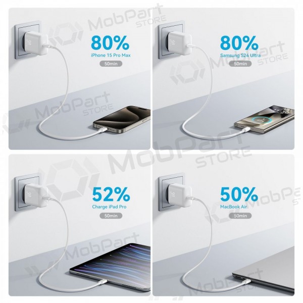 Carregador Joyroom JR-TCF24 USB-C PD30W branco