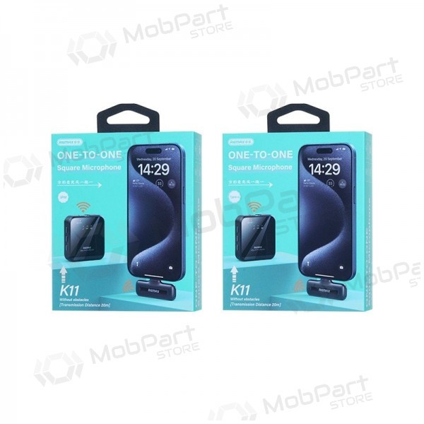 Microfone Remax K11 Lightning preto
