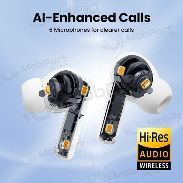 Sem fios ausinės Ugreen WS200 HiTune T6 Active Noise-Cancelling Earbuds Sem fios ausinės Ugreen WS200 HiTune T6 Active Noise-Cancelling Earbuds