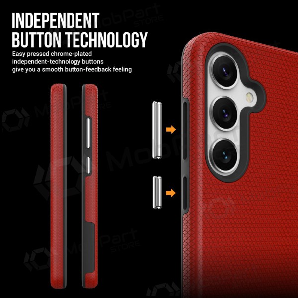 Capa Perfectionists Triangle Case Samsung S928 S24 Ultra vermelho