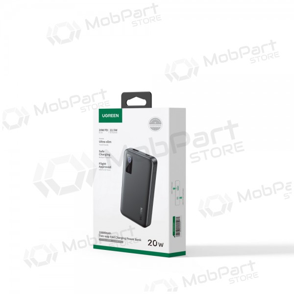 Bateria externa Power Bank Ugreen PB311 20W 10000mAh (25742) preto Bateria externa Power Bank Ugreen PB311 20W 10000mAh (25742) preto