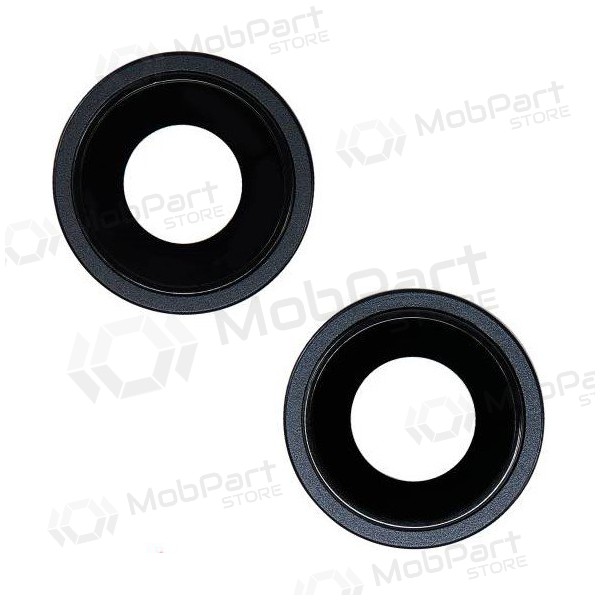 iPhone 14 / 14 Plus lente vidro da câmera (2unidade) (preto) (com moldura) iPhone 14 / 14 Plus lente vidro da câmera (2unidade) (preto) (com moldura)
