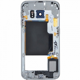 Samsung G925F Galaxy S6 Edge moldura interna (cinza / azul) (usado grade B, original)