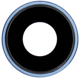Apple iPhone XR lente vidro da câmera (azul) (com moldura)
