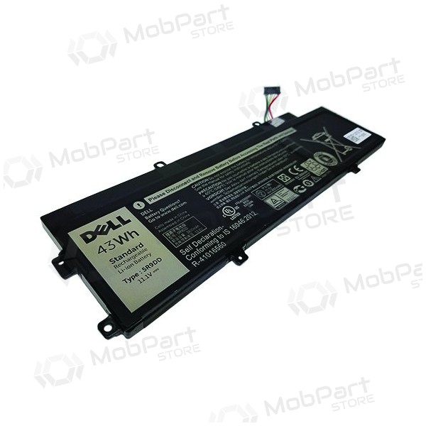 DELL KTCCN, 5R9DD XKPD0, 43 Wh bateria do portátil, Selected DELL KTCCN, 5R9DD XKPD0, 43 Wh bateria do portátil, Selected
