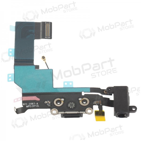 Apple iPhone 5S conector de carga (preto) Apple iPhone 5S conector de carga (preto)