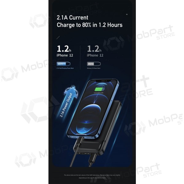 Bateria externa Power Bank Awei P5K 5V/2.1A 10000mAh preto