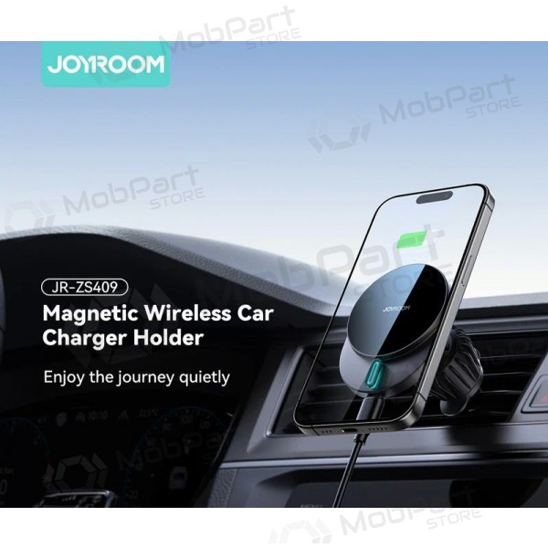 Automobilinis laikiklis-carregador Joyroom JR-ZS409 MagSafe 15W preto
