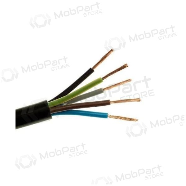 Cabo flexível Elpar H05RR-F 5x4 mm² de cobre e borracha 300/500V