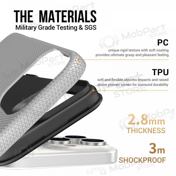 Capa Perfectionists Triangle Mag Case Apple iPhone 14 Pro Max prata