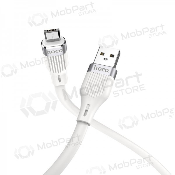 USB cabo HOCO U72 lightning 1.2m silicone branco USB cabo HOCO U72 lightning 1.2m silicone branco