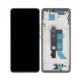 Ekranas Xiaomi Redmi Note 14 Pro 5G su lietimui jautriu stikliuku e rėmeliu Midnight Black original (service pack)