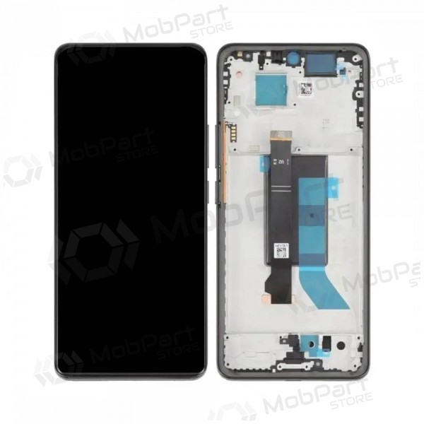 Ekranas Xiaomi Redmi Note 14 Pro 5G su lietimui jautriu stikliuku e rėmeliu Midnight Black original (service pack)