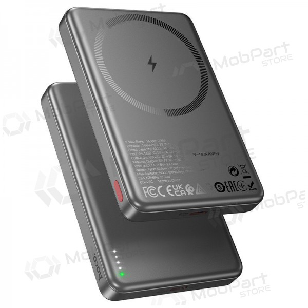Bateria externa Power Bank Hoco Q26A PD20W Magnetic 10000mAh preto