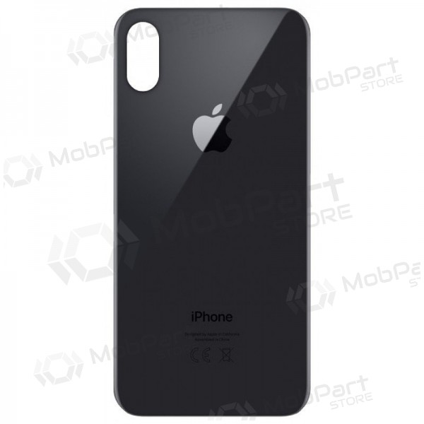Apple iPhone X tampa traseira da bateria cinza (space grey) (bigger hole for camera)