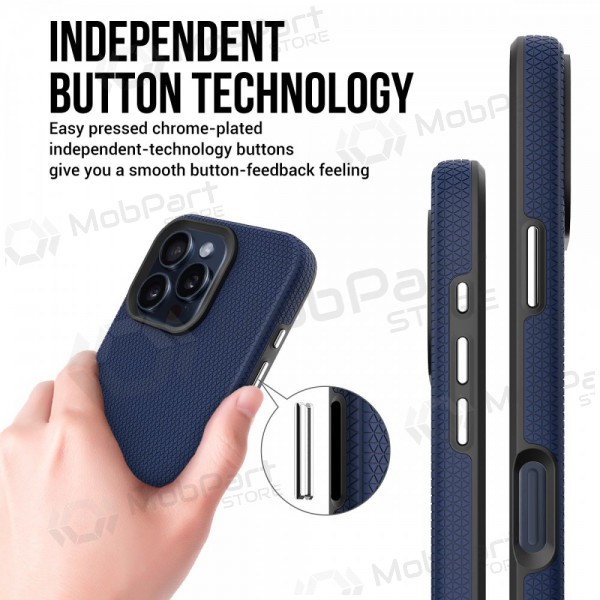 Capa Perfectionists Triangle Mag Case Apple iPhone 16 azul escuro