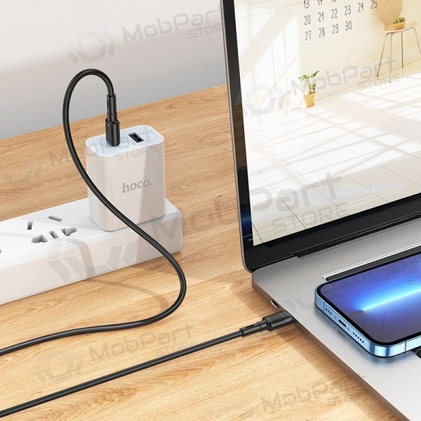 USB cabo Hoco X83 60W Type-C to Type-C 1.0m preto