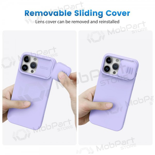 Apple iPhone 15 Pro capa „Nillkin Silicone“ (šviesiai roxo)