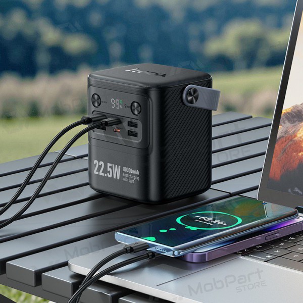 Bateria externa Power Bank Hoco J152 22.5W+PD20W 80000mAh preto Bateria externa Power Bank Hoco J152 22.5W+PD20W 80000mAh preto