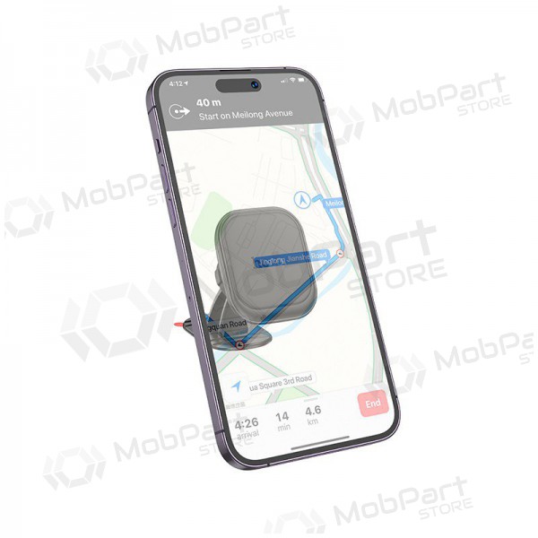 Suporte para telefone de carro Hoco H30 mounted on the dashboard, magnetic