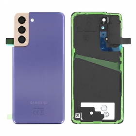 Samsung G991 Galaxy S21 5G tampa traseira da bateria (Phantom Violet) (usado grade C, original)