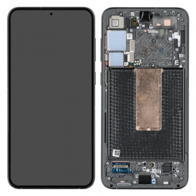 Ekranas Samsung S916 S23+ 5G su lietimui jautriu stikliuku e rėmeliu Green original (service pack)