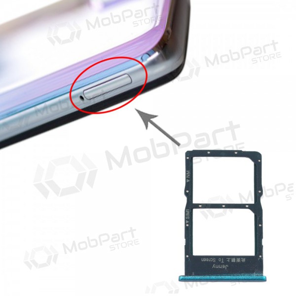 Huawei P40 Lite SIM titular do cartão verde (Emerald Green)