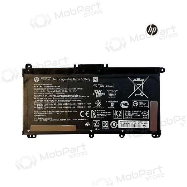 HP TF03XL, 3470mAh bateria do portátil - PREMIUM HP TF03XL, 3470mAh bateria do portátil - PREMIUM