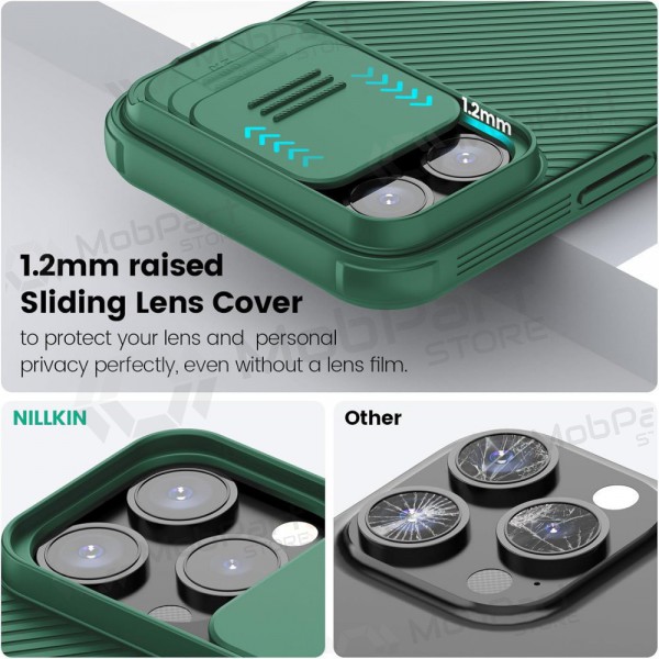Apple iPhone 14 Pro Max capa „Nillkin CamShield Pro“ (verde)