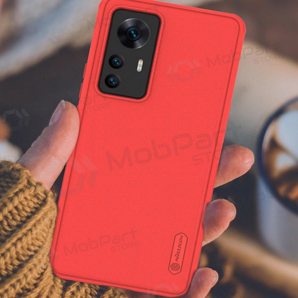 Xiaomi Redmi Note 12 5G / Poco X5 capa „Nillkin Frosted Shield“ (vermelho) Xiaomi Redmi Note 12 5G / Poco X5 capa „Nillkin Frosted Shield“ (vermelho)